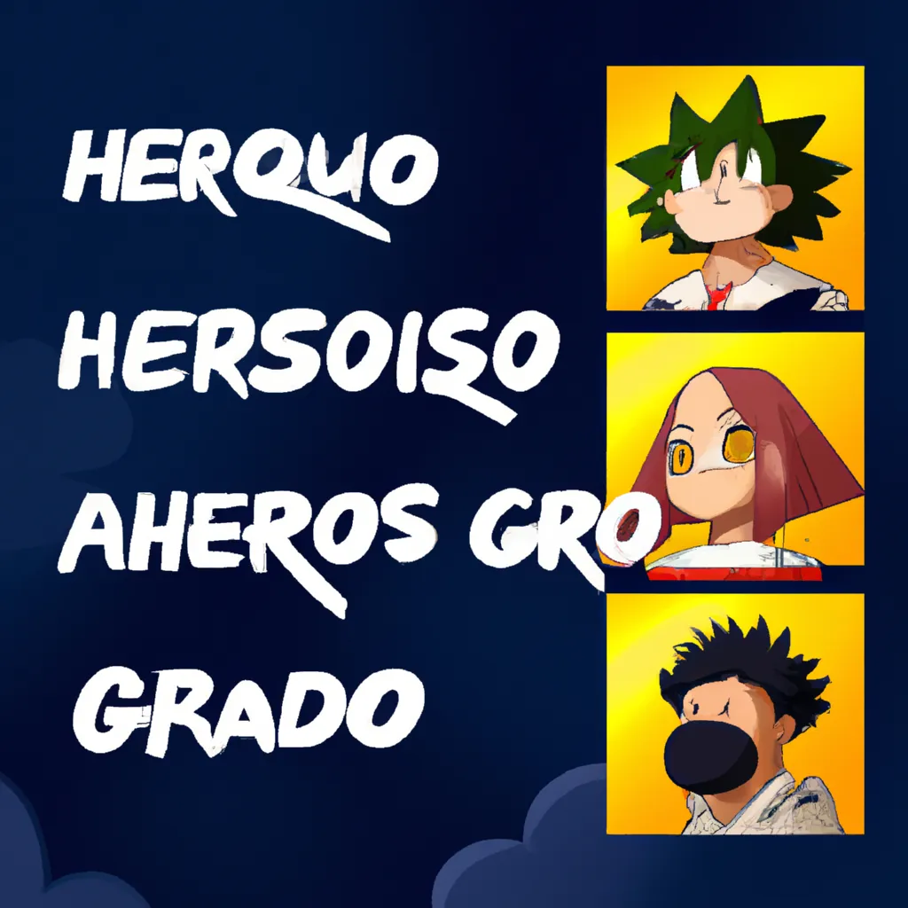 Fotos nome dos personagens de boku no hero