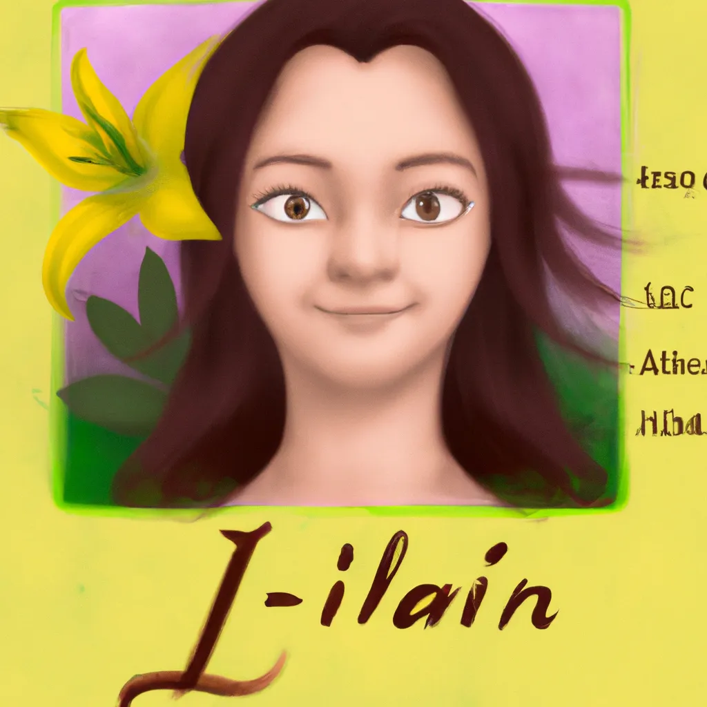 Fotos significado do nome lilian