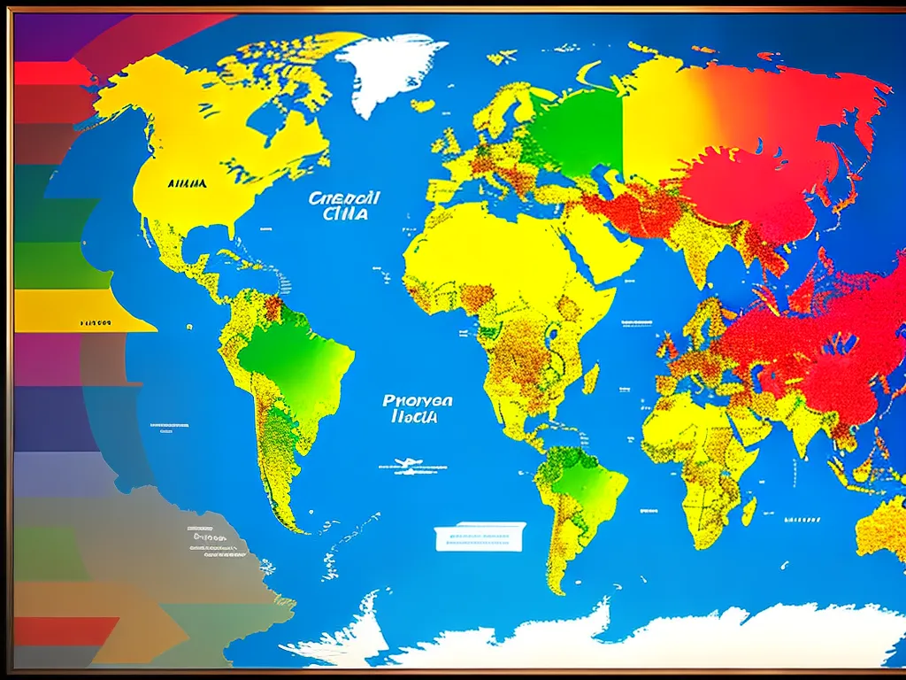Fotos mapa mundi nome paises