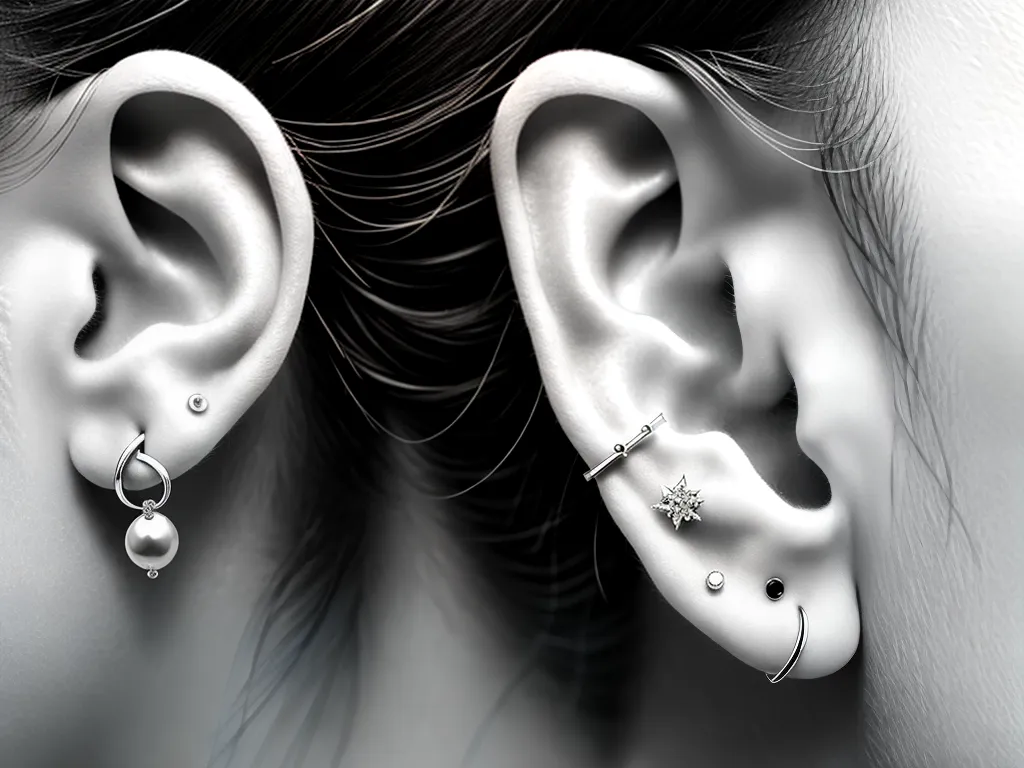 Imagens Os furos na orelha sao chamados de perfuracoes auriculares